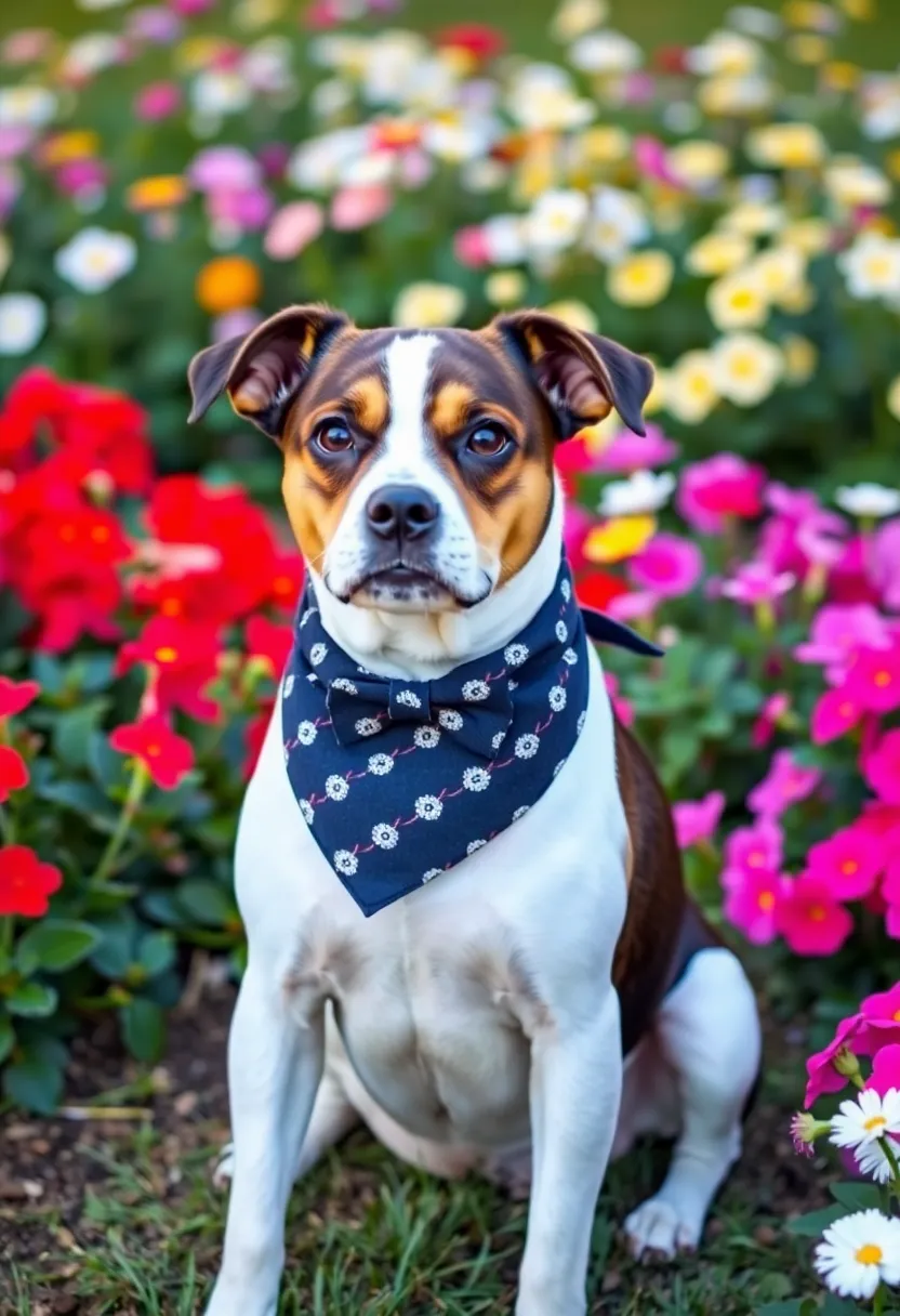 10 Adorable DIY Dog Bandanas You Can Make in Minutes (Your Pup Will Love #3!) - 5. Bandana with Bow Tie